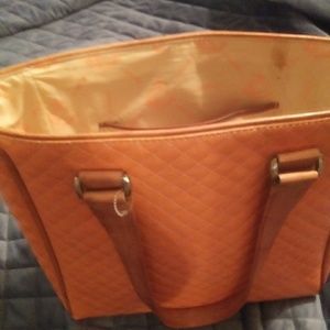 Consuela Tangerine Quilted Tote